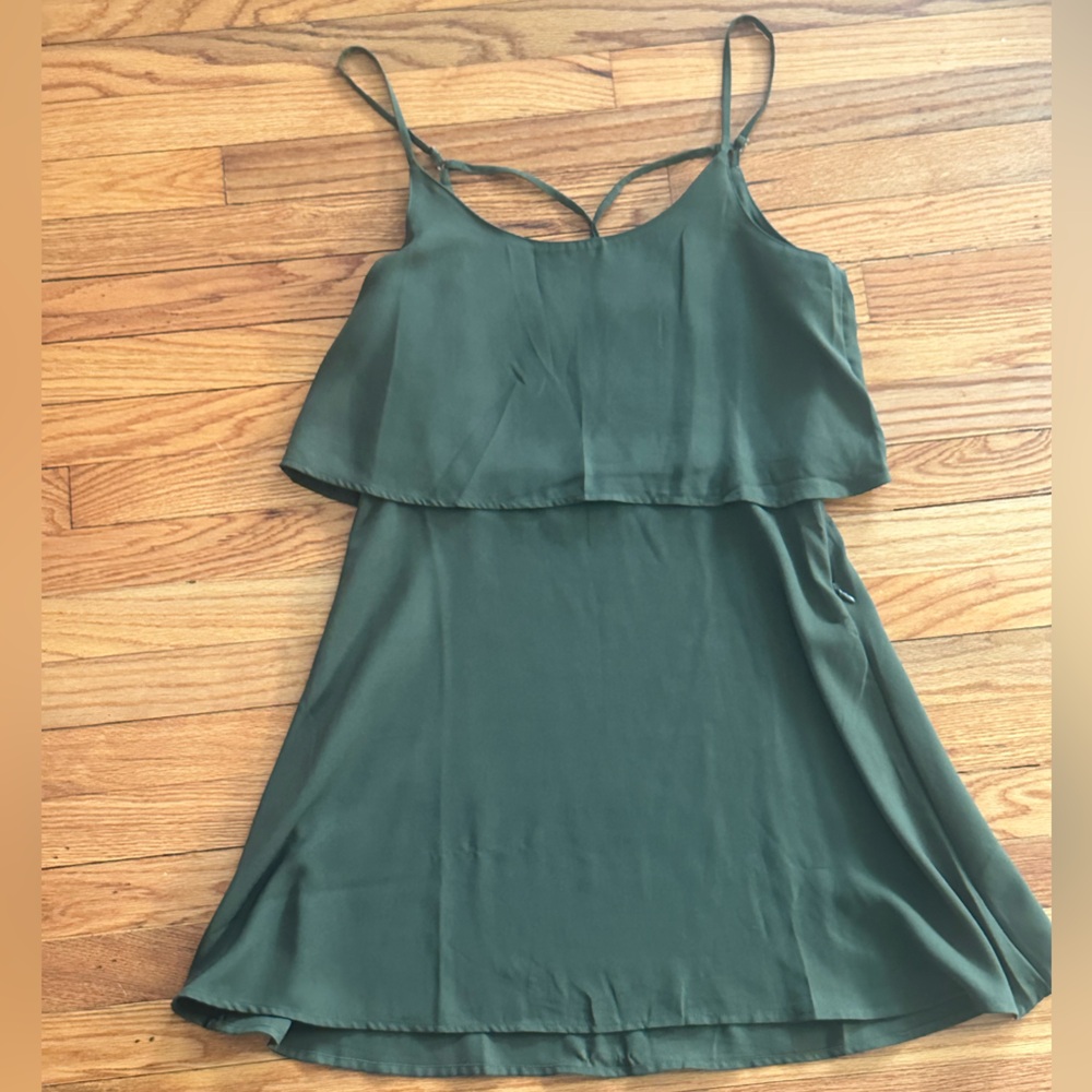 Abercrombie & Fitch Forest Green strappy dress